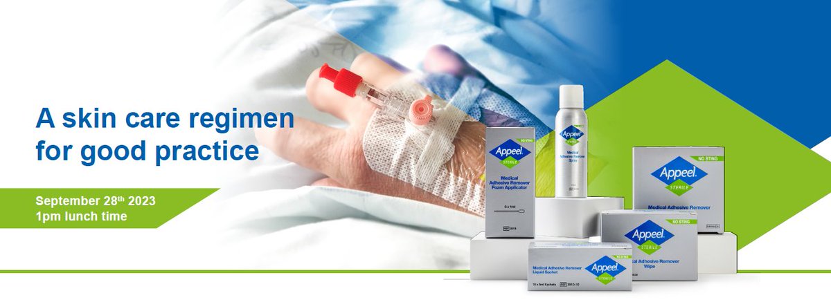 Wounds_UK's tweet photo. Join Fiona Downie and Rachel Allaway as they discuss the under-recognised and underreported complication of medical adhesive-related skin injury (MARSI).Today at 1pm https://t.co/3QtqwZrTXh https://t.co/nILa9E3gk1