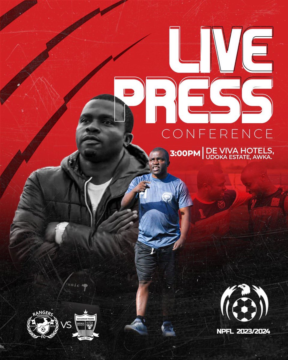 QualityQuadry's tweet photo. The NPFL begins tomorrow and @EnuguRangersFC are leading the way already starting with a press conference.

This is laudable. Waiting for @SportingLagos @RemoStarsSC  and others.

This is how to know a serious club!! https://t.co/SDUkWofeF1
