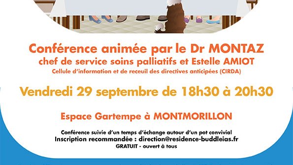 CHU_de_Poitiers's tweet image. 💡 Mieux vaut prévenir | Venez échanger avec le Dr Montaz, chef de service des soins palliatifs, et Estelle Amiot, référente de la CIRDA, lors d’une conférence le 29/09 de 18h30 à 20h30 à l’espace Gartempe de #Montmorillon, sur le thème des #DirectivesAnticipées.