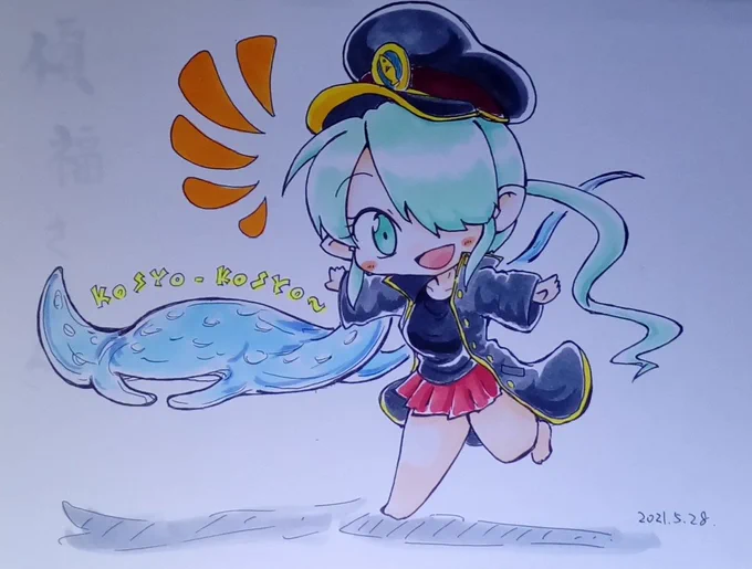 一つ自信のもてる絵柄が固まると、いろんなタイプの絵柄にチャレンジする意欲もわいてきますね。
傾福さんの裸足かわいい。 