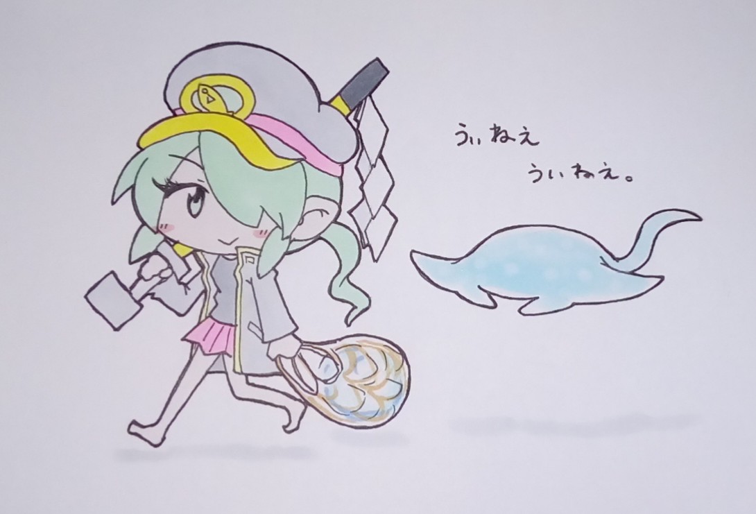 一つ自信のもてる絵柄が固まると、いろんなタイプの絵柄にチャレンジする意欲もわいてきますね。
傾福さんの裸足かわいい。 