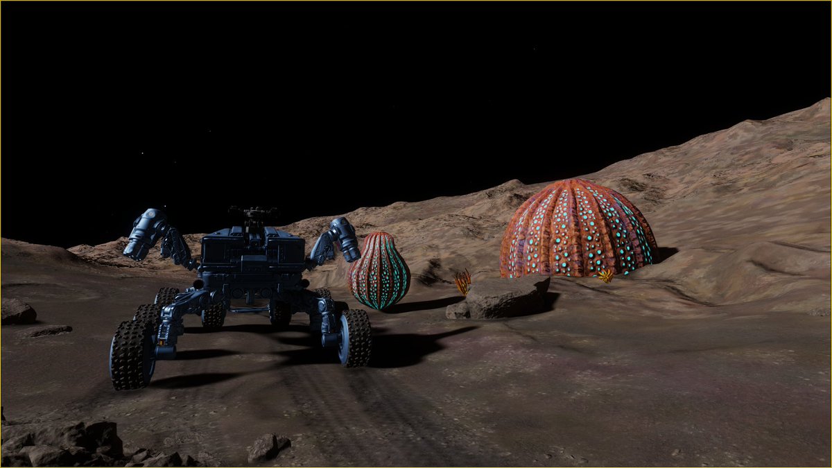 2020HeinSite's tweet photo. The circus is back in town!  And they're bioluminescent!
#EliteDangerous #Exploration #Exobiology #LuteolumAnenome https://t.co/gXNgi2nOFh