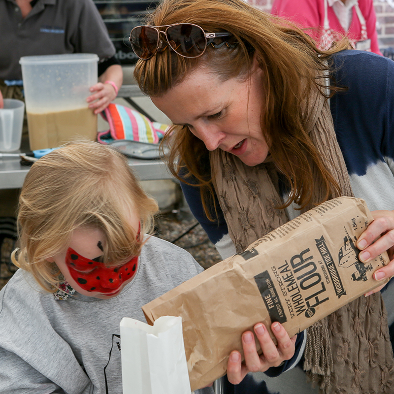 Back in September 2015 Volunteer Bee Farrell organised a Woodbridge Tide Mill baking tent at the Aldeburgh Food Festival. It was very popular with youngsters baking bread and harvest-inspired creations. #tidemillwoodbridge #craftevent #kidsinmuseums #baking