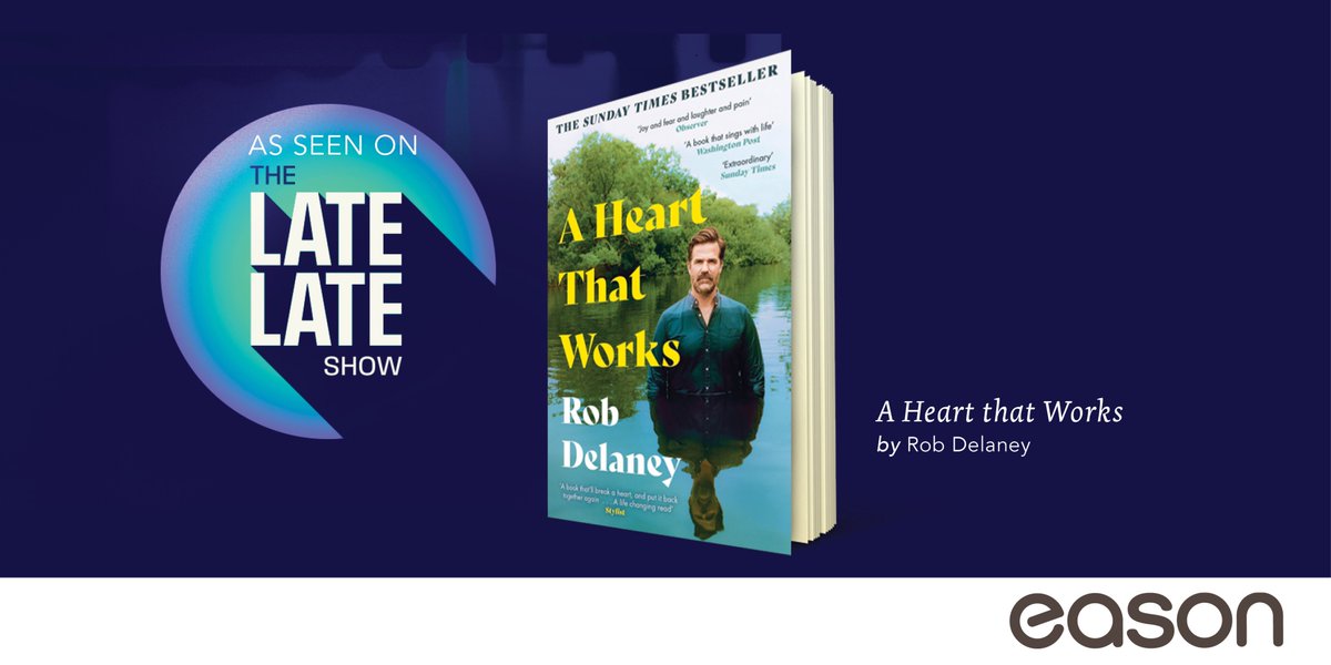 📢 Joining @PatricKielty on @RTELateLateShow tonight: 🔸 @ninacarberry whose new #childrensbooks #ridetotherescue was released this week. She will be signing copies in Eason, @blanchcentre tomorrow at 12pm. 🔹 @robdelaney discusses his book #AHeartThatWorks which is out now❕