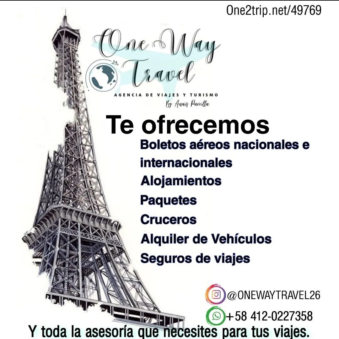 anaisparrilla's tweet photo. Manifestando más clientes que deseen viajar con mi agencia de viajes y mi asesoría. Ya son más de 7 años en este mundo, me regalas un RT? https://t.co/RY1XLe24k2