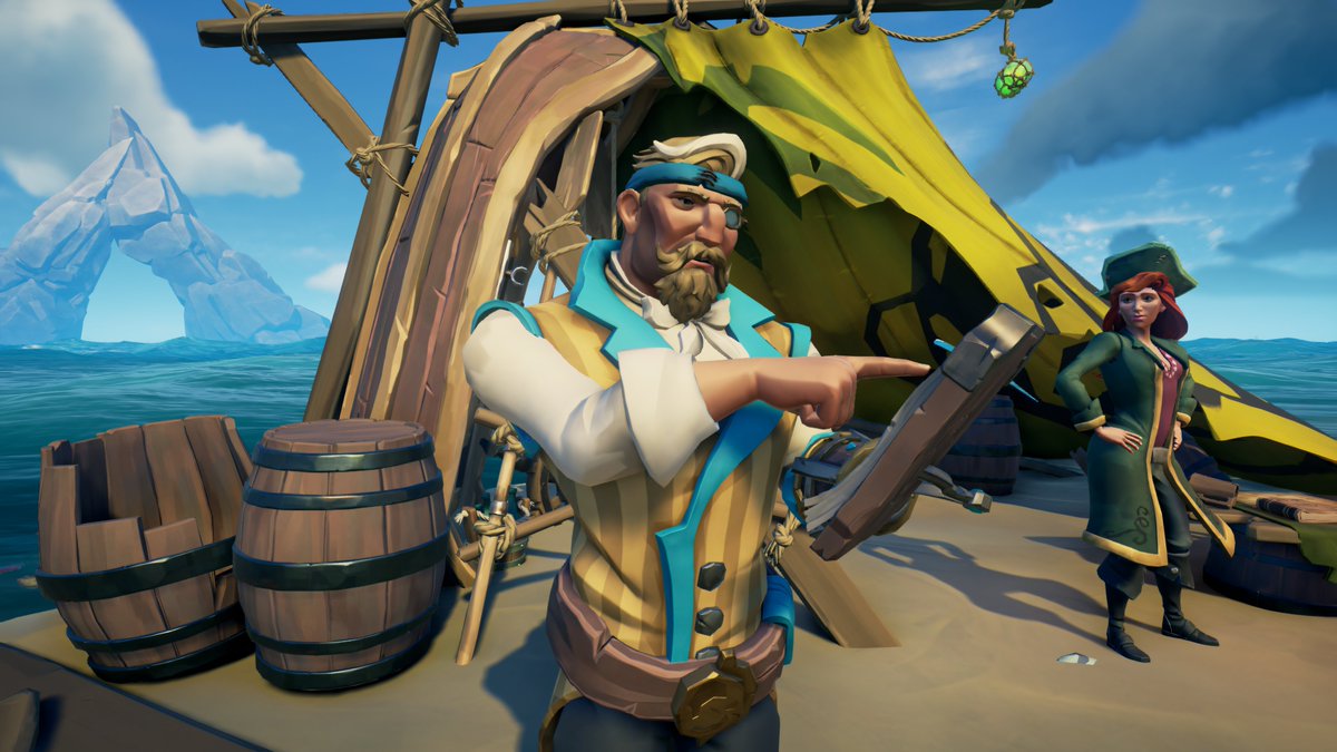 MerchantPrifter's tweet photo. New cosmetics at the outposts' shops are always a welcome sight! I love the new colourful headbands which offer many opportunities for new outfits!
#SeaOfThieves @SeaOfThieves https://t.co/mY0O3CIjKw