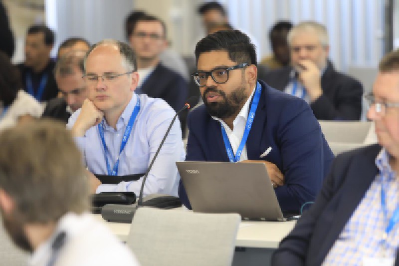 IRENA's tweet photo. Experts at the #IIW2023 Innovation &amp; Technology Pathways session named following key enablers to deacarbonise "hard-to-abate" sectors:

✨International cooperation
✨Financial commitment
✨Harmonised standards &amp; rules for green commodities to facilitate trade https://t.co/FjjEegXUoW