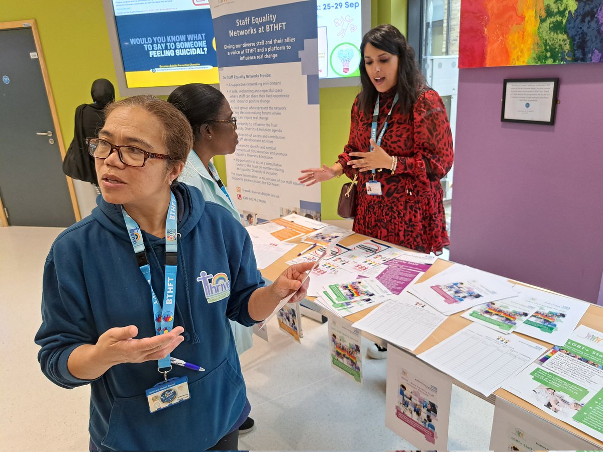 We're celebrating #NationalInclusionWeek on the main concourse at BRI 🫶 Come along and meet our EDI team and Staff Network members to see what support is available and how you can get involved 👋💙 @Mel_Pickup @HayatKez @BTHFT3
