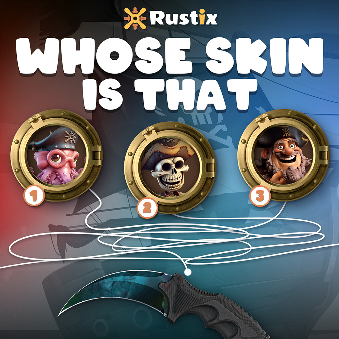 openstarsgg's tweet photo. The pirates be havin' a bit too much grog and forgot whose dagger be whose. Can ye lend a hand, matey? 🏴‍☠️🍻🗡️

#csgoskinsgiveaway #csgoskinsfree #giveaway #csgocases #csgocase #csgocommunity #csgoesport #skins #csgoskins #csgo #counterstrikeglobaloffense #csgoonly #csgoskin https://t.co/3BROLVOIDB