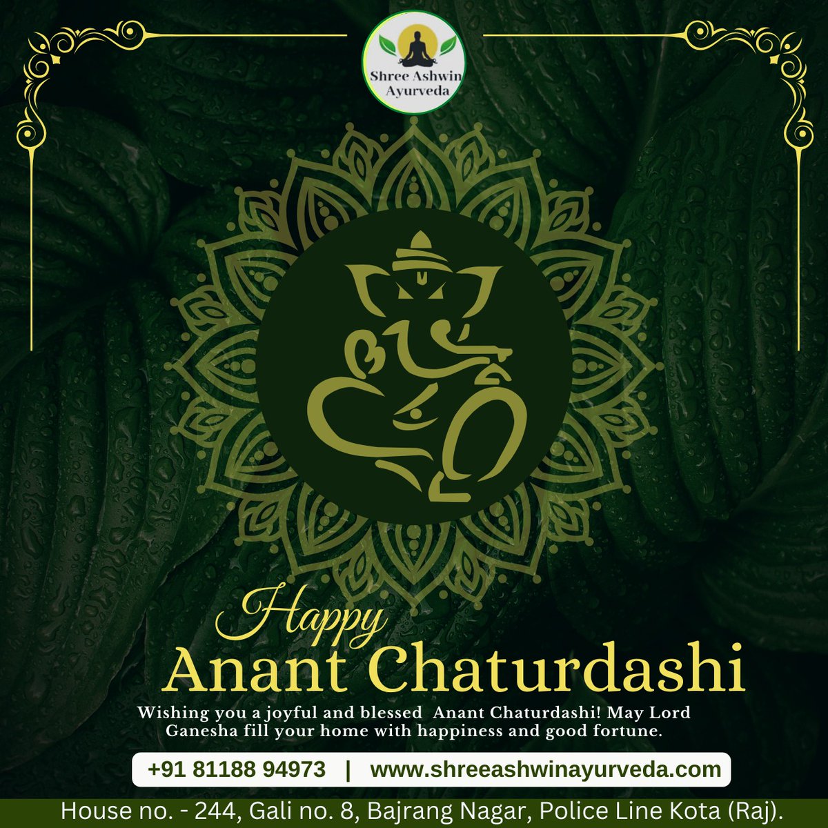 saacclinic's tweet photo. Happy Anant Chaturdashi https://t.co/tRCUptacrc