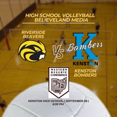 More @OHSAASports volleyball action tonight as @Kenston_KBV will host @rhsbeavers for their Volley for the Cure match tonight as two 11 win WRC teams are set to face off. I’ll have all the coverage for @BlievelandMedia
First serve is set for 6:30