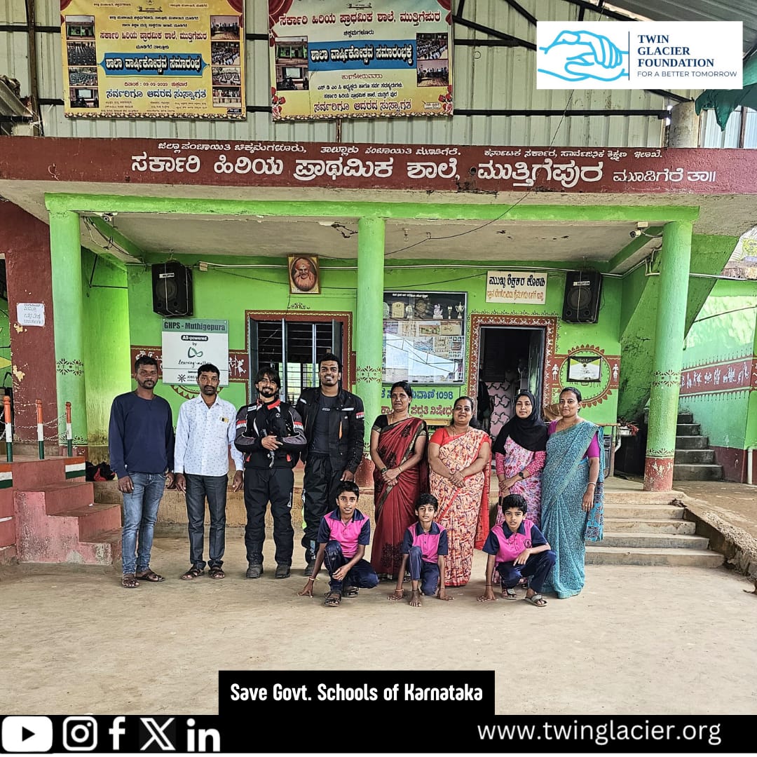 TwinGlacierFdn's tweet photo. School No. 13: Govt. Higher Primary School, Mudigere, Chickamangaluru. Urgently needs a toilet block, compound wall, and fresh paint adorned with art, desks, and benches. Together, we can create a better learning environment for these young learners!#Awareness #EducationForAll https://t.co/OeZgzIwxCS