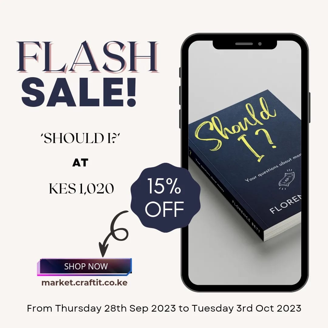 _craftit's tweet photo. Flash sale! Flash sale!
Hurry and cop your copy!
The sale starts today, Thursday 28 September, and ends on Tuesday 3 October at 1159HRS EAT.
Link to our Market in bio.
#craftit #urbanguide #personalfinance #bookstagram #booklover #money https://t.co/dBG757R0TD