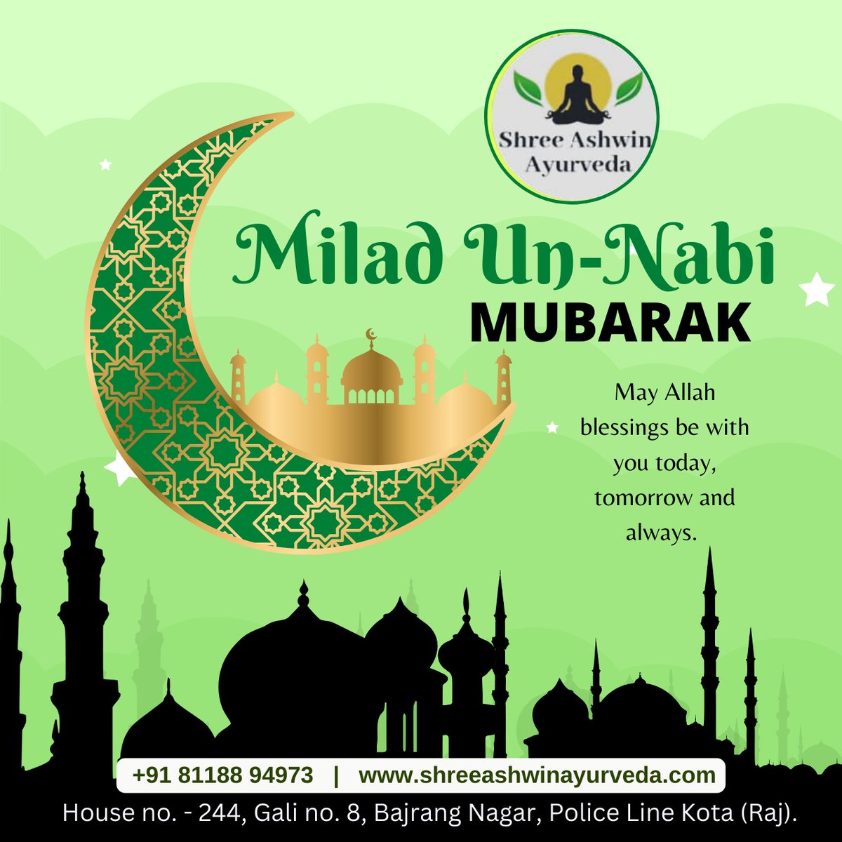 saacclinic's tweet photo. Milad Un Nabi Mubarak https://t.co/0TfVWgJ7Zs