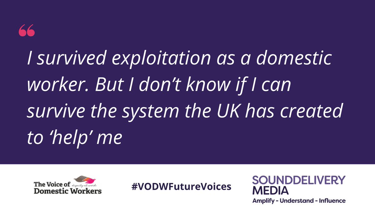 Sounddelivery Media (@sounddelivery) on Twitter photo 📢<a href="/openDemocracy/">openDemocracy</a>’s new article features the critical voices of the survivors and members <a href="/thevoiceofdws/">The Voice of Domestic Workers</a>
They highlight the struggles facing trafficked women and how they are being refused support for not having the right paperwork. #VODWFutureVoices
opendemocracy.net/en/beyond-traf… 📢<a href="/openDemocracy/">openDemocracy</a>’s new article features the critical voices of the survivors and members <a href="/thevoiceofdws/">The Voice of Domestic Workers</a>
They highlight the struggles facing trafficked women and how they are being refused support for not having the right paperwork. #VODWFutureVoices
opendemocracy.net/en/beyond-traf…