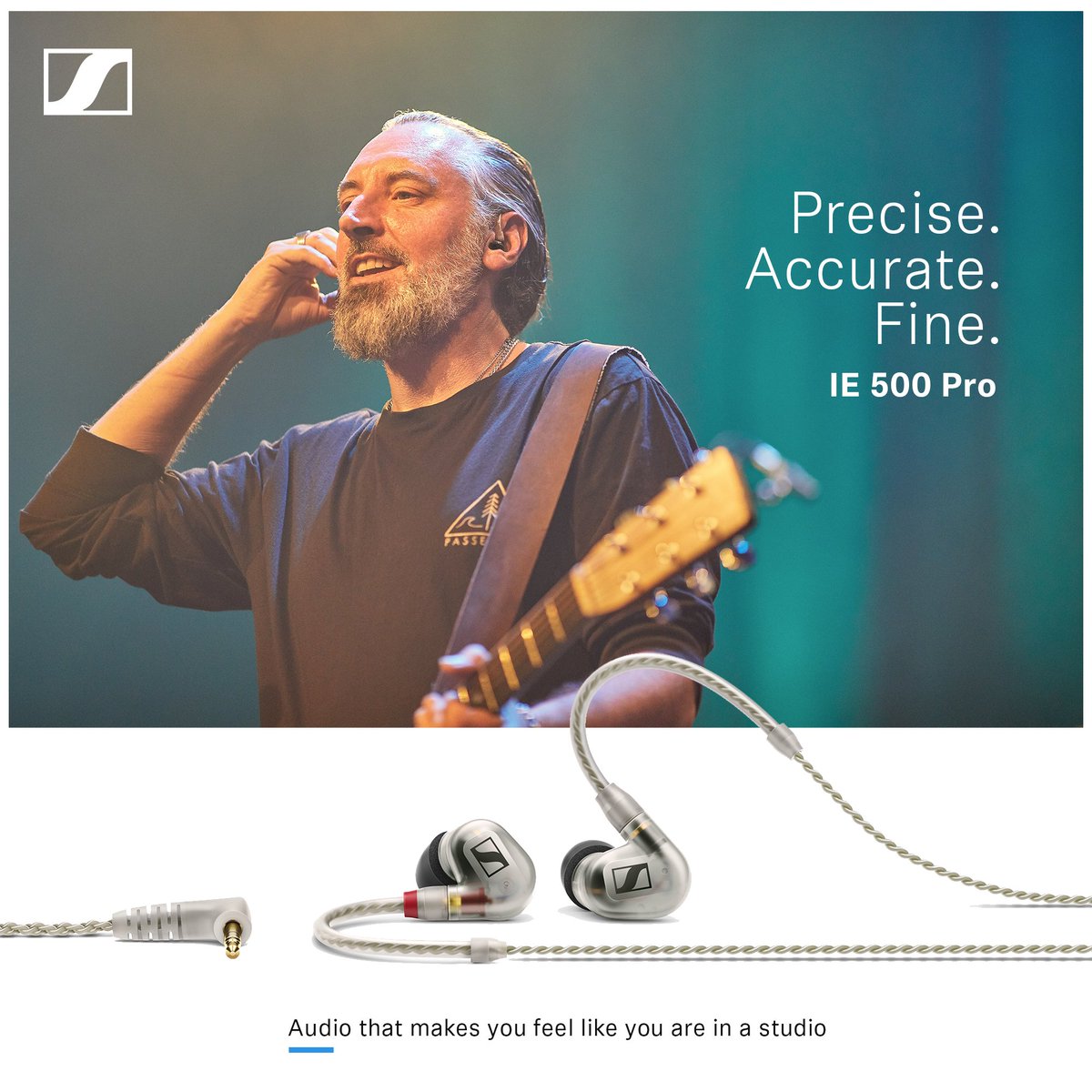 SennheiserIndia's tweet photo. Built with True Response technology, the #IE500Pro refines the natural strengths of the diaphragm and eliminates stress factors.
Its miniature design also permits a formerly inconceivable, flat construction, which fits comfortably and securely into any ear canal. https://t.co/YWWJhenZcK