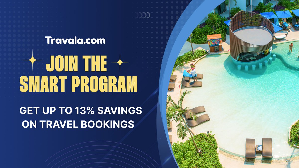 Ready to unlock the ultimate travel experience? 
Dive into the Smart Program! 🌍

✨ Up to 13% off bookings
💎 Loyalty rewards post-trip
✈️ And much more!

Explore the perks, pick your level &amp; join the Smart Program today! 🌟 

👉 bit.ly/3tal9yB