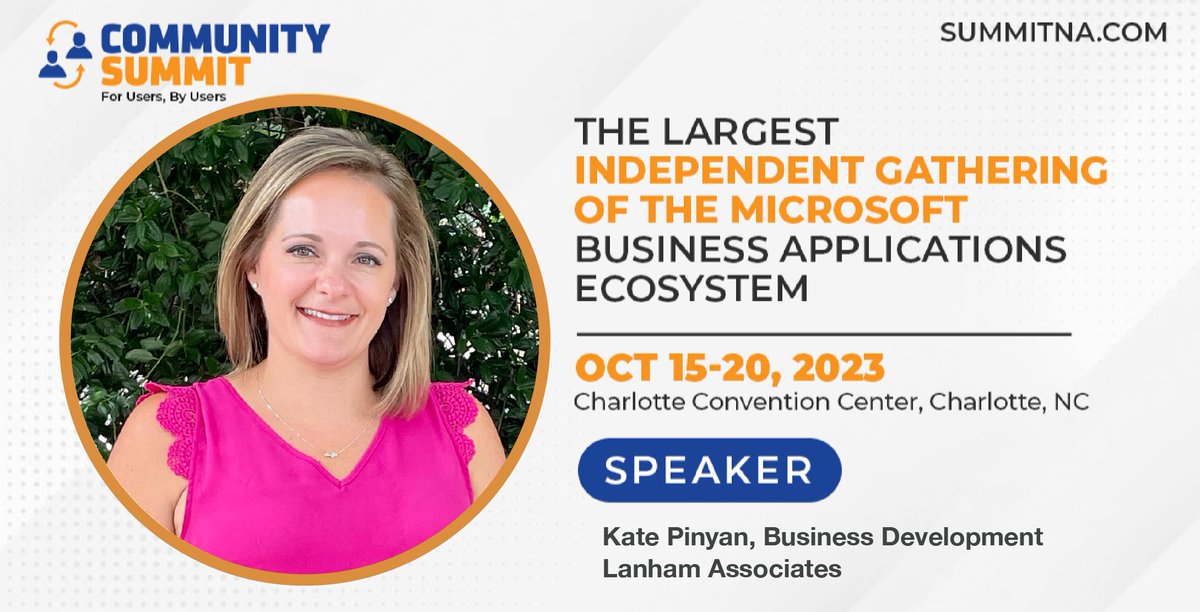 Mark your calendar--  Ask the Experts: Inventory, Warehouse &amp; Supply Chain  (10/19, 2:30 -4:00 pm)  with our own <a href="/KatePinyan/">Kate Pinyan</a> facilitating! 
ow.ly/lnF150POLxB
#MySummitNA
#Msdyn365bc
