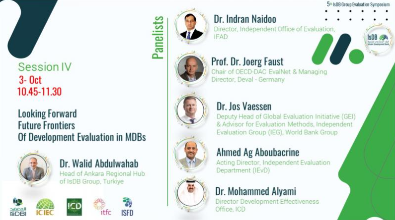IFADeval's tweet photo. On 3 October, Dr Indran Naidoo, #IFADeval Director, will deliver the keynote address during the Islamic Development Bank’s event titled “Looking Forward - Future Frontiers of Development Evaluation in MDBs”. The session will be live streamed.
🔎Learn more: https://t.co/VSvlR619kQ https://t.co/cev3TNscAG