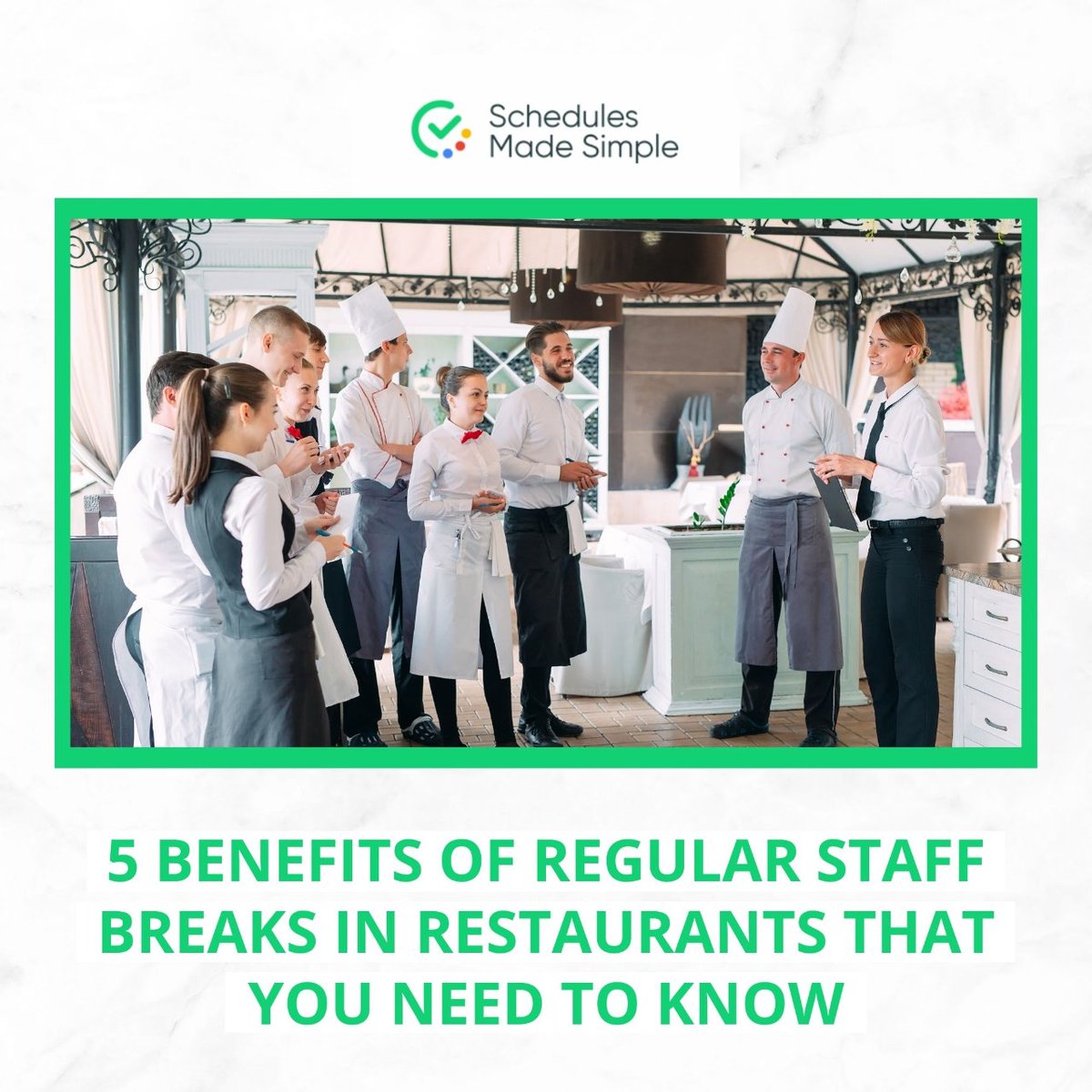 StaffSchedules's tweet image. Running a busy restaurant can get overwhelming sometimes.

And the relentless pace can lead to burnout and affect your staff service quality.

That's why regular breaks are so important.

[Read more in the thread]

#RestaurantManager #RestaurantTech #BusinessApp