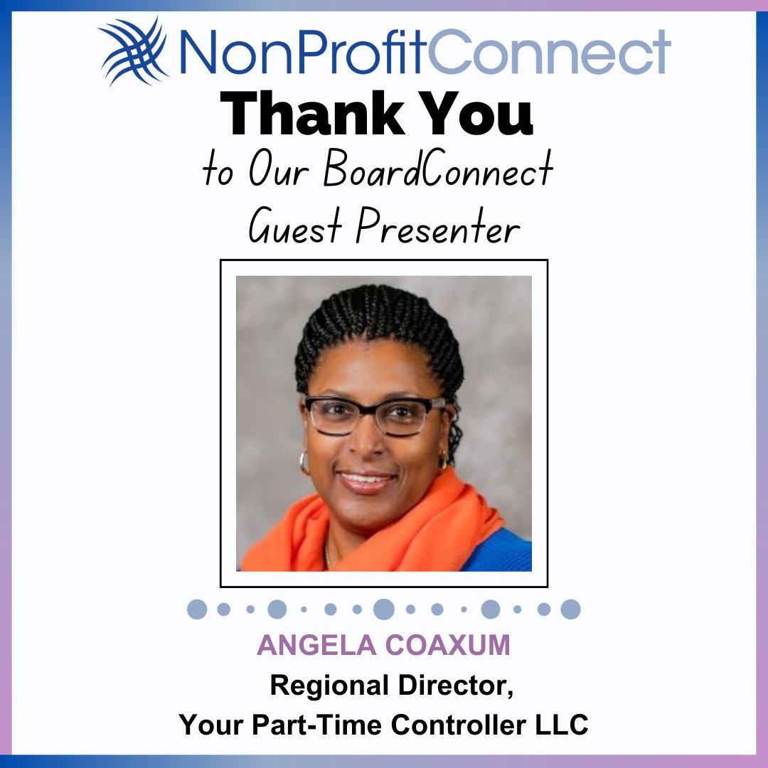 NPConnectNJ's tweet image. Sending a big thank you to Angela Coaxum for providing insight about board member fiduciary responsibilities to our BoardConnect participants last night! It was a pleasure having you, as always✨.