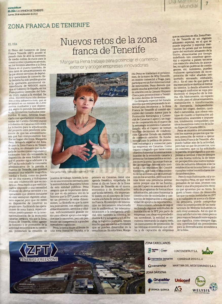 @zonafracatfe en el Día Marítimo Mundial.