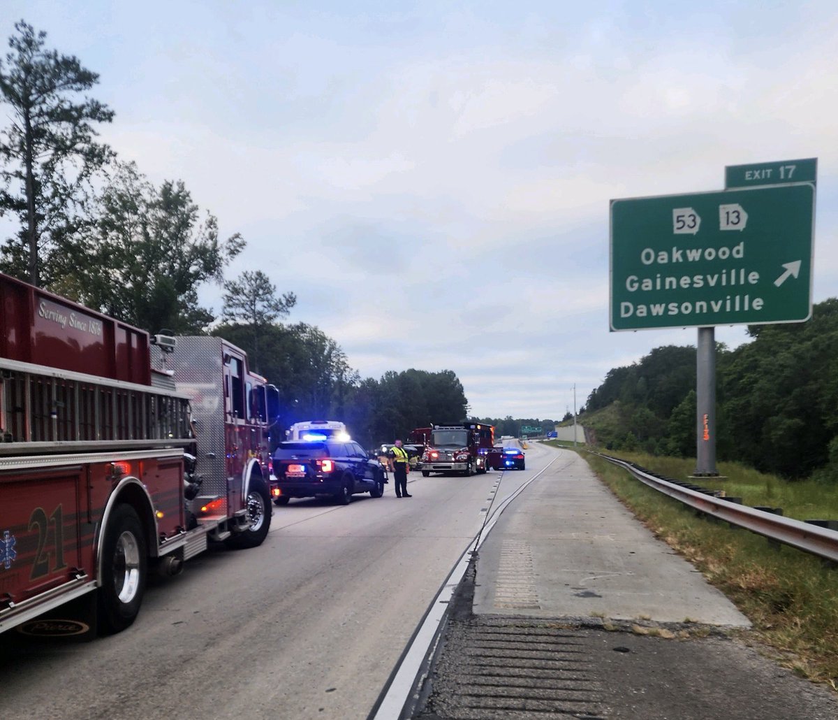 Crash Alert- 985 SB @ 17. Expect delays