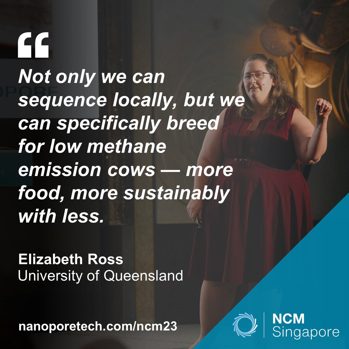 nanopore's tweet image. There is a urgent global need to increase food production in a sustainable way. Here, Elizabeth Ross discussed how nanopore sequencing can revolutionise agriculture &amp;amp; address challenges related to food production &amp;amp; climate change in the livestock industry: bit.ly/3PC31Wh