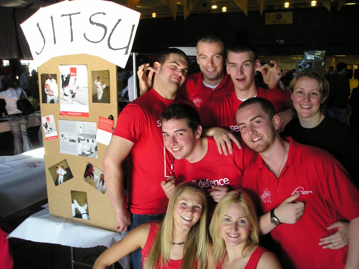 PolyJitsu's tweet image. After the awesomeness of @NorthUniSport 2023 Sports Fair yesterday we’re looking back at some previous Sports Fairs in our 20th year as a club. 

This is the earliest we could find so far: 
2006 Sports Fair in @NorthumbriaSU building, before Sport Central even existed.