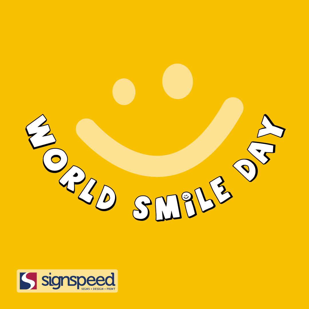 Signspeed's tweet photo. HAPPY #WorldSmileDay 😃 https://t.co/6PtONq9miB