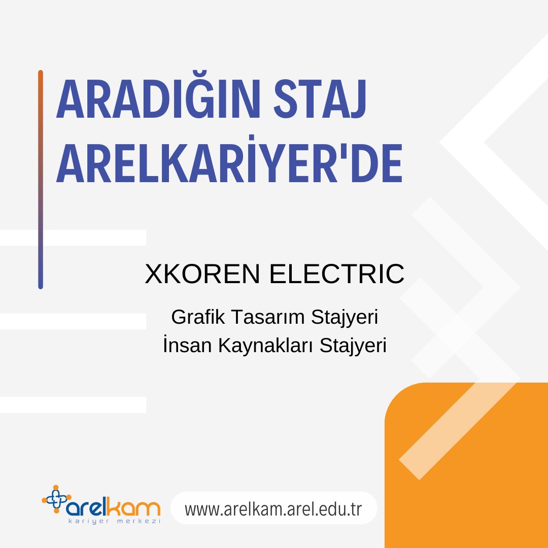 Aradığın staj Arel Kariyer’de. 
👉🏻Başvuru için kariyer.arel.edu.tr 
👉🏻Bizi takip et, kariyer fırsatlarını kaçırma ❗