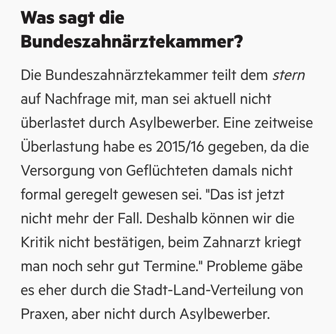 Eine Welt-Journalistin einfach mit mehr Einblicken in die Welt der Zahnärzte als die Bundeszahnärztekammer 🤡