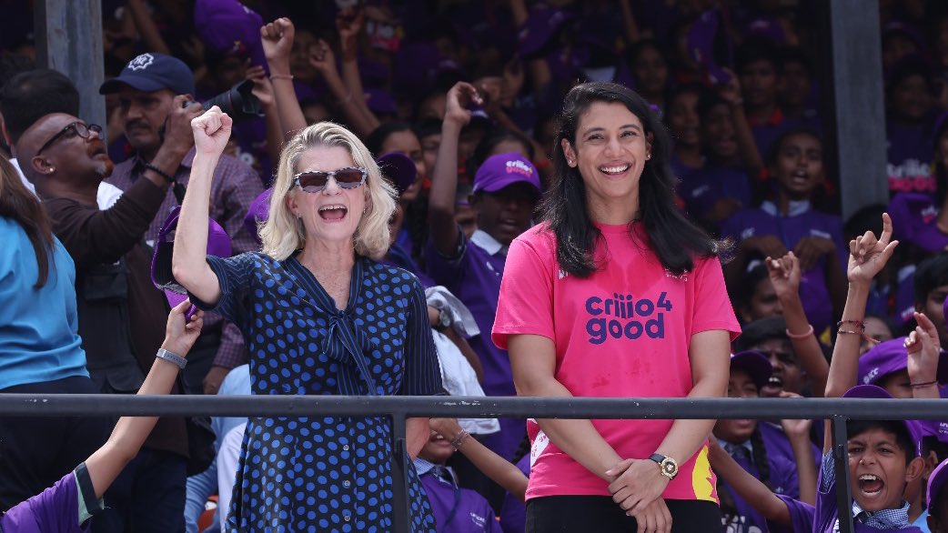 UNICEFIndiaRep's tweet photo. Delighted to have launched the #Criiio4Good initiative with @ICC, @BCCI, @EduMinOfIndia & @mandhana_smriti.
Like the boundaries in cricket, this eight-course module will help children to aim high and score big in life.
Start your lessons now 👉 https://t.co/p8IHL6l1f8 https://t.co/UACFmXHud2