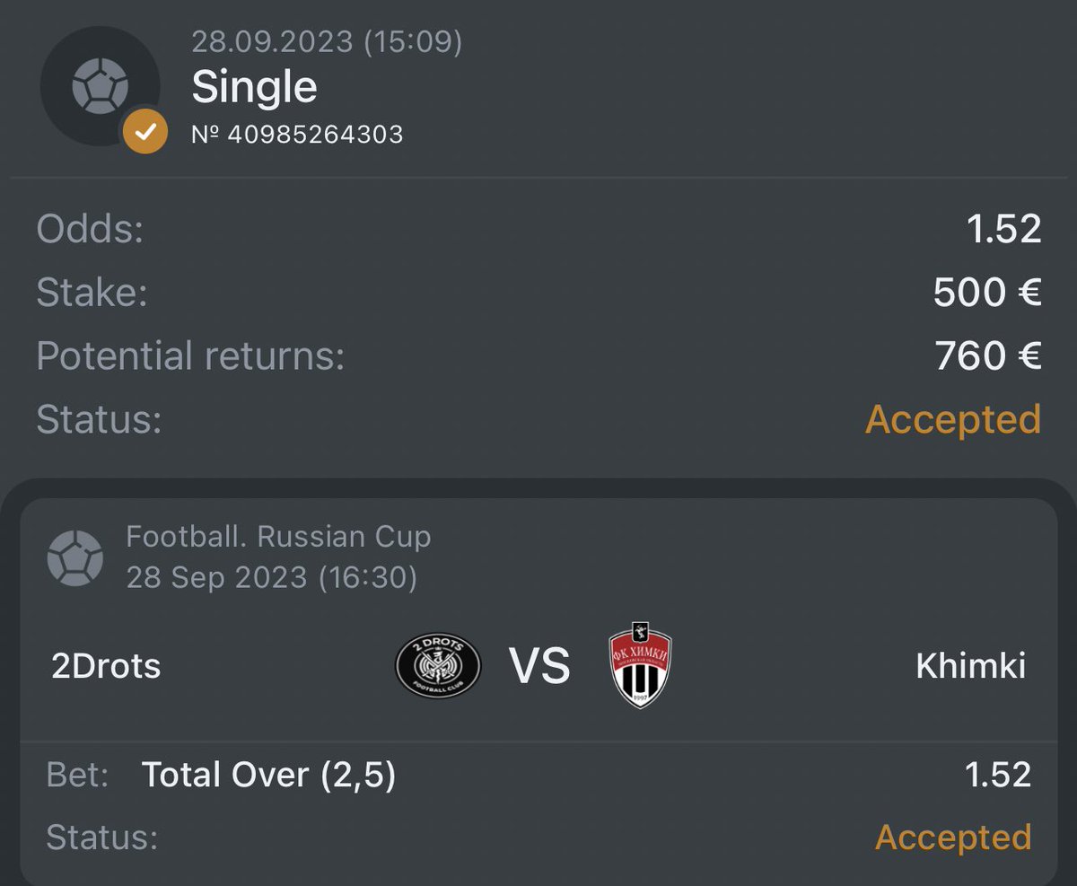 ricamax's tweet image. I'm betting on Total Over 2.5, and if bet WIN, 2 people will be given $15 gifts!⚽️

How to join?⬇️

RT + Follow❤️