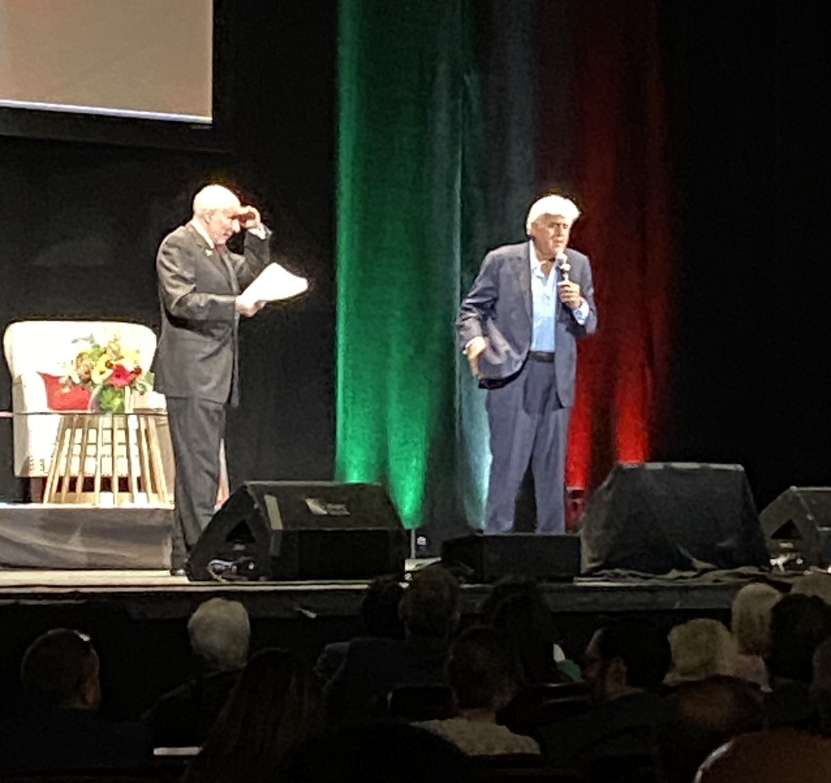 LeslieinBoston's tweet photo. Comedian &amp; part-time Rhode Islander Jay Leno was inducted into the Rhode Island Italian-American Hall of Fame last night. Prior honorees incl. Leon Panetta, Tommy Lasorda, Mario Andretti &amp; many more. Proceeds from the fundraiser will go to college scholarships for R.I. students. https://t.co/nfOGK13v03