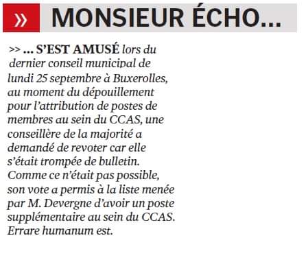 Il est vrai que c'était inattendu.
Une personne de plus pour porter la vraie solidarité au ccas de #Buxerolles, ça ne sera pas de trop !
