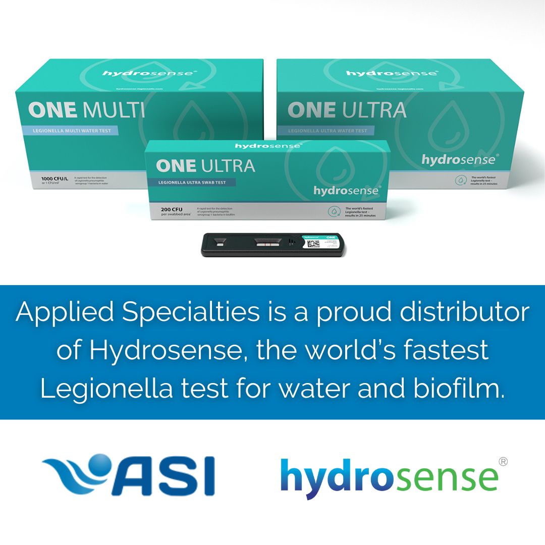 ASI_Water's tweet image. Applied Specialties Inc. stands as a reliable vendor for Hydrosense, globally recognized as the swiftest Legionella detection test for both water and biofilm.

For further details, reach out to us at 440.933.9442.

#waterpurificationsystem #wateroversight #watertreatmentmethods