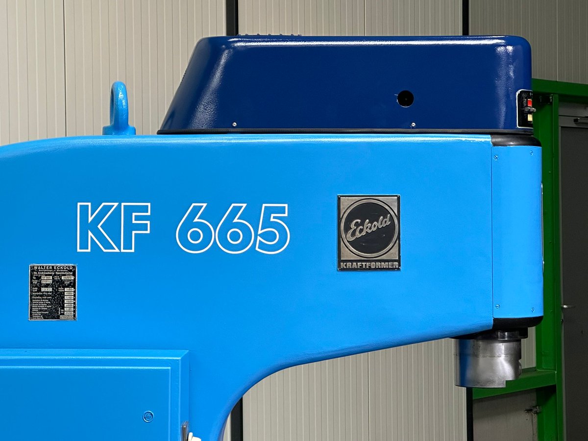 mach4metal's tweet image. ECKOLD - KF 665 Number of strokes:      150-300-600Min.
Maximum sheet thickness:6mm
Horizontal troath 675mm
Vertical troath 450mm
Max. thickness Stainles:4mm
Max. thickness Aluminium:8mm
Motorised ram adjustment:80
Power 4,1kW
 #eckold #mach4metal #kraftformer