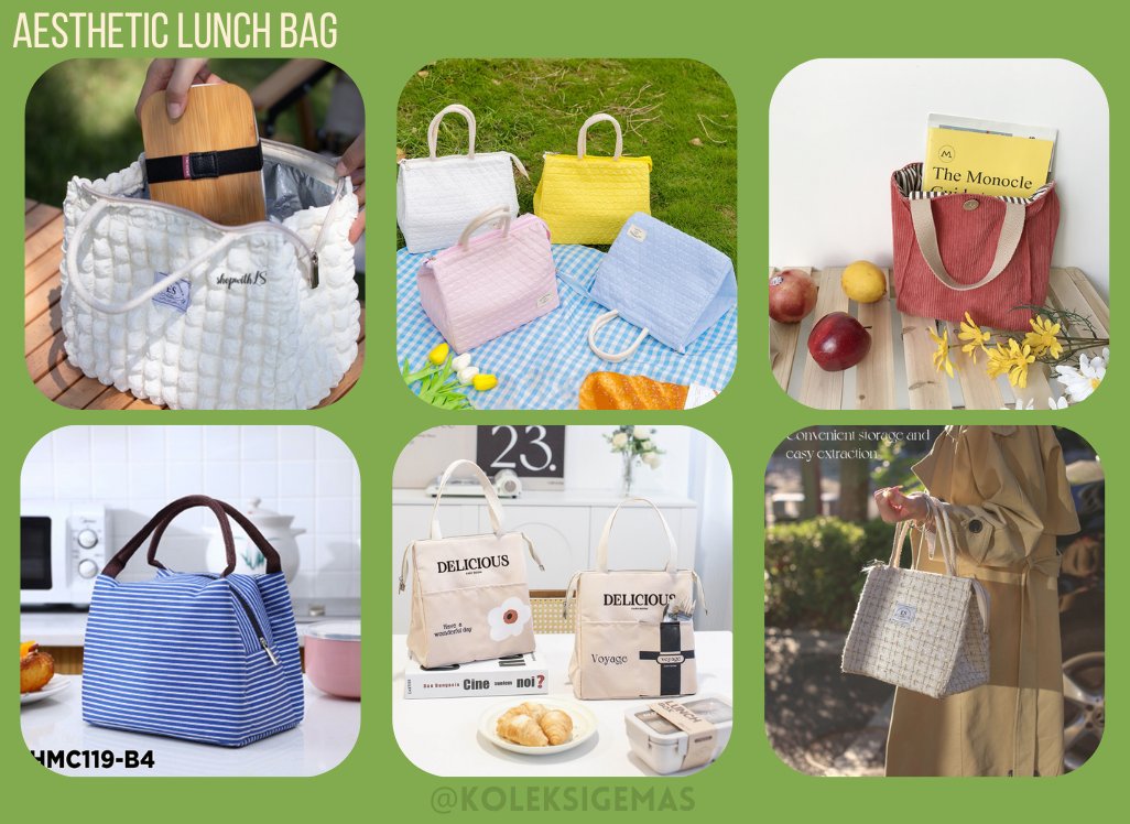 ⤹ Tempat Bekal Aesthetic ₊˚⊹ ᰔ
1. shope.ee/7KV8W7gXSS
2. shope.ee/8KNfhyXioX
3. shope.ee/5Kk48UDXKk
4. shope.ee/507DjqK0sj
5. shope.ee/3fbq9Ptgo4
6. shope.ee/B1xyycDQx

t. rekomendasi lunch box bag racun shopee