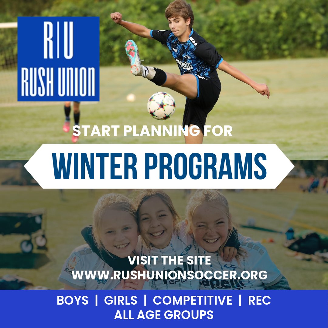 Bring on the cooler temps and more soccer! Get ready for Rush Union winter programs! Check the site for the options and #keepitkicking this winter! rushunionsoccer.org #itscool #playwinterfutbol. Photo cred: Kasia Sutton, Nikki McNab