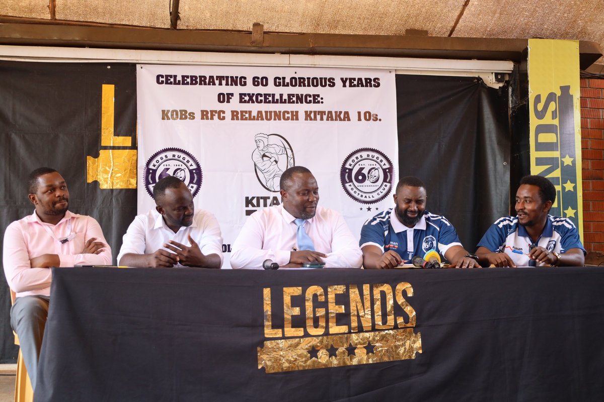KobsrugbyUg's tweet photo. Earlier Today: At the #Kitaka10s launch scheduled for this Saturday and Sunday at @LegendsKla 

This 10-a-side flagship tournament is in memory of our Patron and Chairman, Edward Kitaka. 
#PoetryInMotion #BlueArmy https://t.co/eyPOqn1eJB