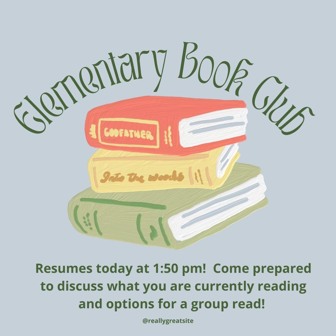 RDHS_Library's tweet image. Elementary Students: Book Club resumes today! Come prepared to discuss what you are currently reading and we will discuss options for a group read! @RDHS_Library @lkdsblibraries