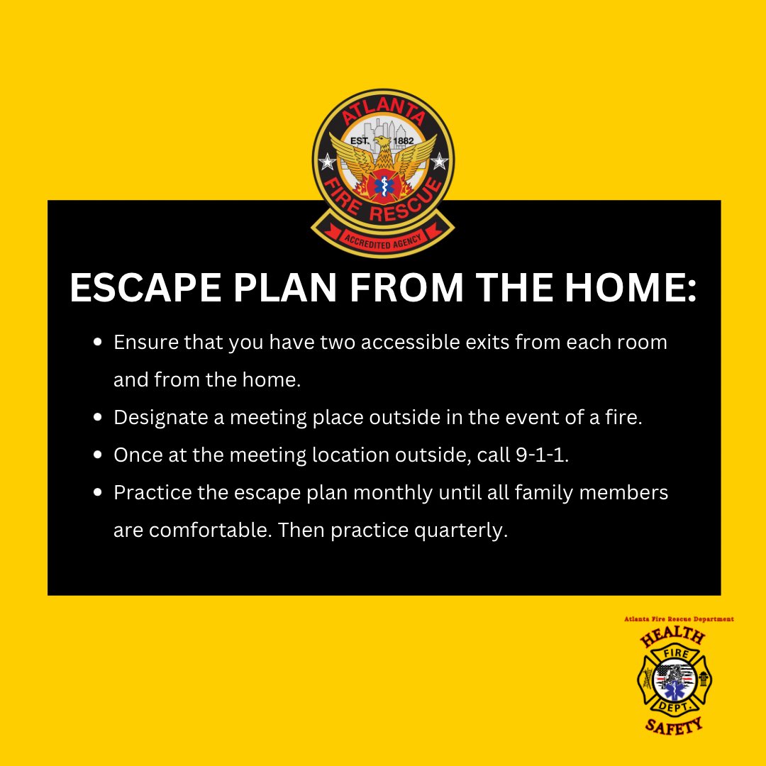 AFRD’s Health & Safety Preparedness Tip

#AFRD #AtlantaFireRescue #PreparednessMonth 🚒🔥