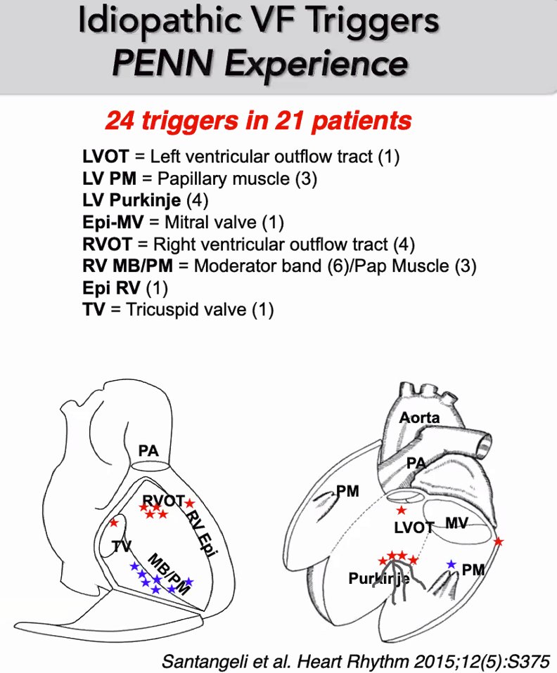 Dr. Fermin Garcia summarizes the good, bad and ugly of PVCs at Cardiology Grand Rounds this AM. 1. Identify structural heart disease and reversible causes - CMR 2. Risk stratification 3. Understanding 'idiopathic VF' 4. Role of ablation #Epeeps @PennCardiology @DrFerminGarcia