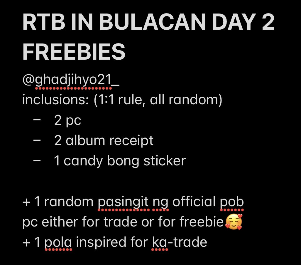 ghadjihyo21's tweet photo. SINONG READY TO BE FOR FREEBIES?

TWICE READY TO BE IN BULACAN FREEBIES | DAY 2 ONLY

mbf, like, rt
show proof on concert day

dm for trade (+1 pola inspired)

limited slots (estimated 50)

loc:tba
shy type si ante nyo approach nyo lang me hahaha

more details on concert day🫶 https://t.co/kNGNe9UBDt