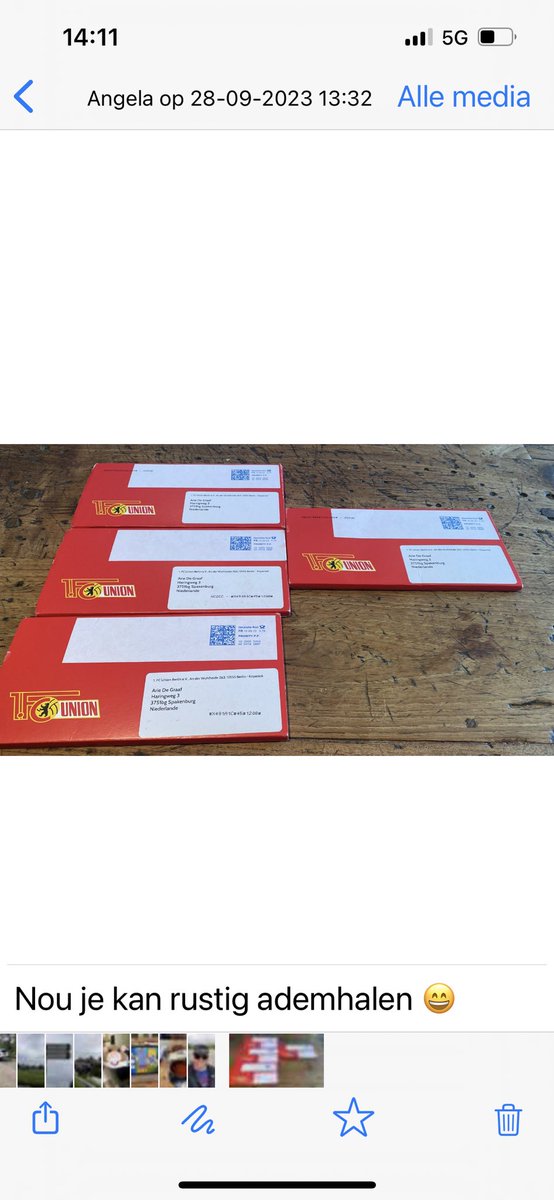 visspecialist's tweet photo. Het was even spannend maar ze zijn optijd binnen! En kijk eens hoe #origineel @fcunion is geen papier maar een mooie “bewaar” pas #unibra https://t.co/ffzRPu2LeQ