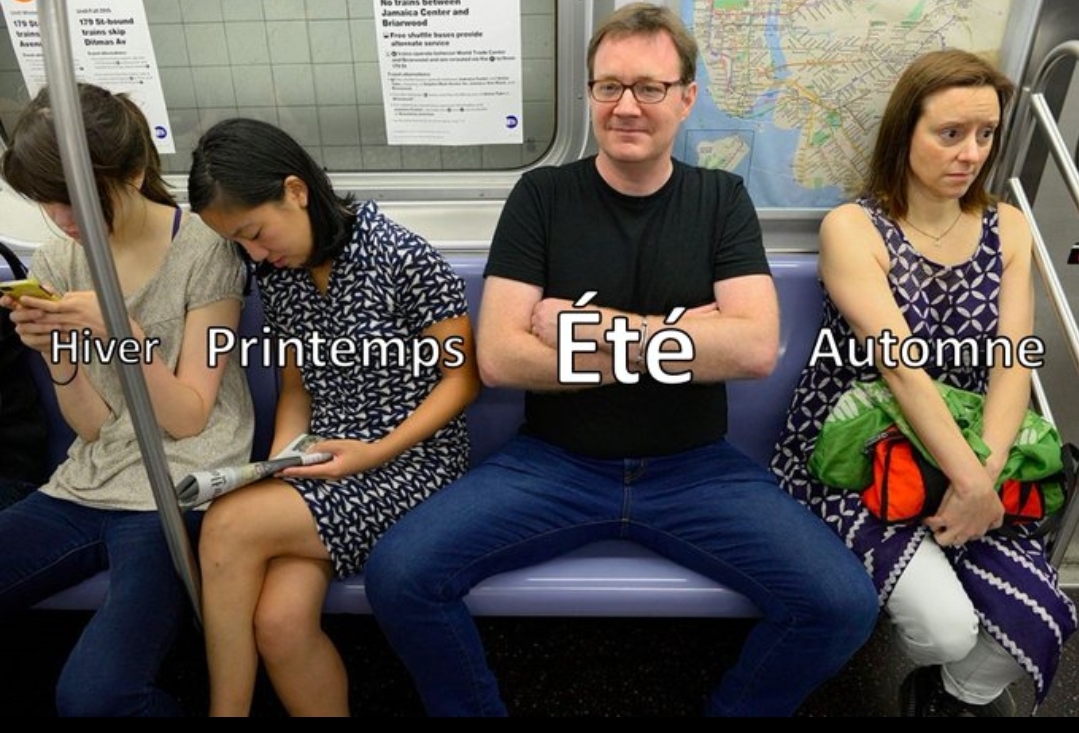 Echangesclimat's tweet photo. L'été me fait de plus en plus penser à un connard dans le métro https://t.co/cuqkq2R1wX