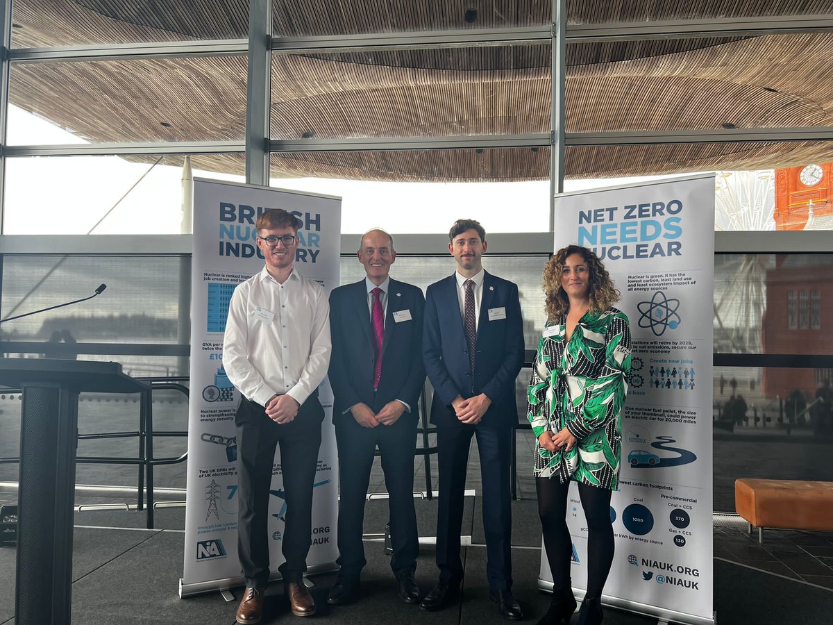 WNuclearForum's tweet photo. Roedd WNF yn falch iawn o fynychu a chefnogi digwyddiad codi proffil Diwydiant Niwclear yr NIA yn y Senedd ddoe. Roedd yn hynod o falch i glywed geiriau cefnogol y Gweinidog Vaughan Gething yn ymwneud â phwysigrwydd y sector niwclear i gyfraniad Cymru i’r llwybr Sero Net. https://t.co/quKYmmWak2