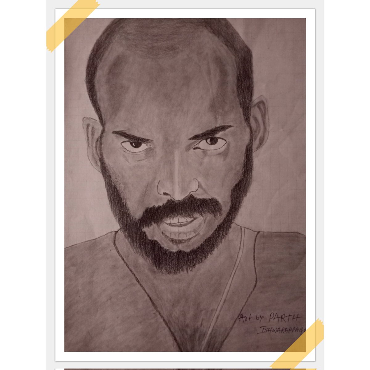 parth050504's tweet photo. Sketch of Raj B Shetty. @RajbShettyOMK  @lighterbuddha   #toby #rajbshetty #Kannada #trendingvideo #trending2023 https://t.co/IPuOof82uM