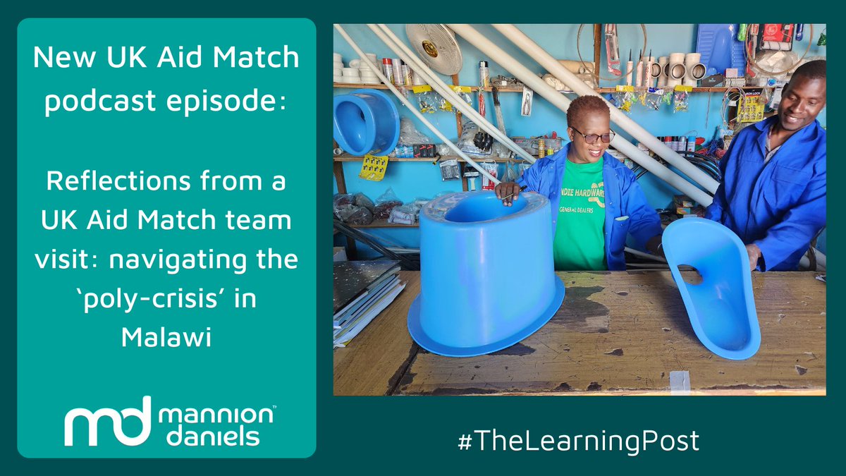 How is the recent 'poly-crisis' in Malawi affecting #UKAidMatch projects? Our team members Emma Hayward and Gem Clark reflect on their recent trip to Malawi to visit #UKAidMatch grant holders @CBMuk, @Sightsavers, @UNICEF and @WChildCancer. 🎙️Listen in: the-learning-post.simplecast.com/episodes/refle…